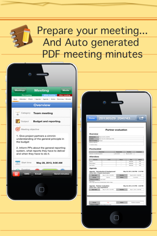 Smart meeting minutes Basic - Schedule check list screenshot 2