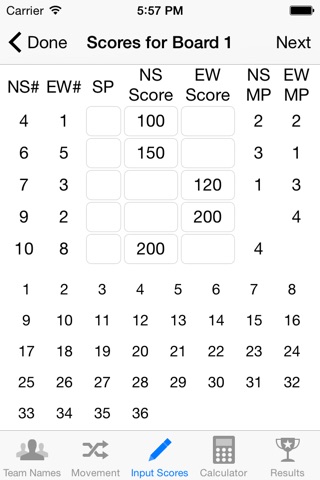 Duplicate Bridge Scoring screenshot 4