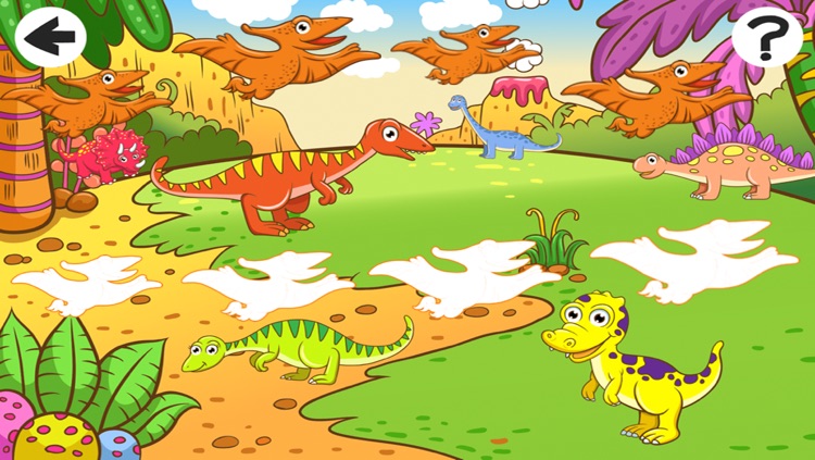 A Prehistoric Times Sort by Size Game for Kids with Dinosaurs