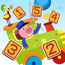 Activities of All Aboard! Counting Game for Children: learn to count 1 - 10 with Train and Animals