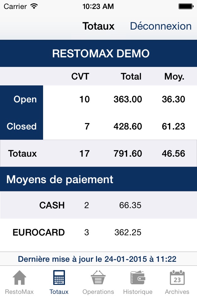 RESTOMAX screenshot 2