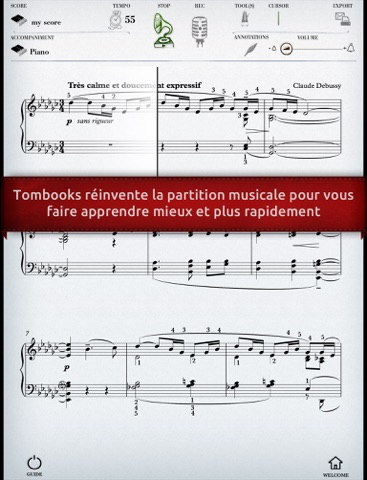 Play Debussy – La Fille aux cheveux de lin (partition interactive pour piano) screenshot 2