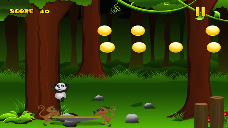 Jumping Bubble Panda - Two Monkeys and a Bear