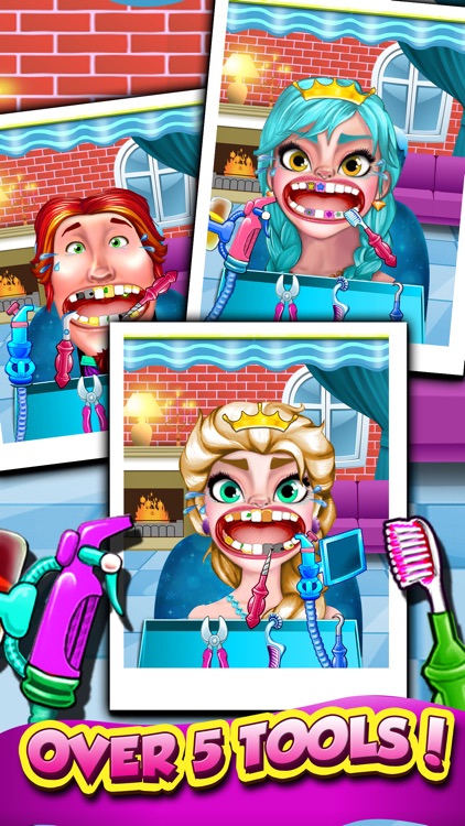 Frozen Princess Dentist Office - crazy baby doctor in little kids teeth mania