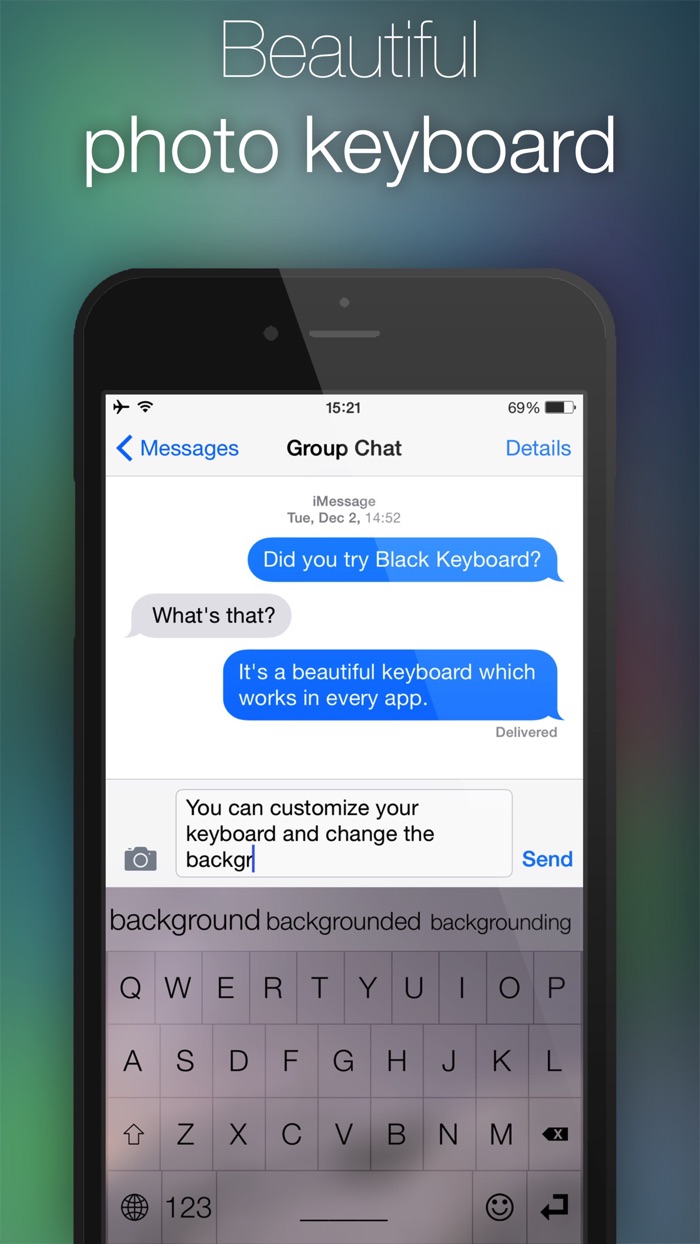 Photo Keyboard - Custom background images for your keyboard