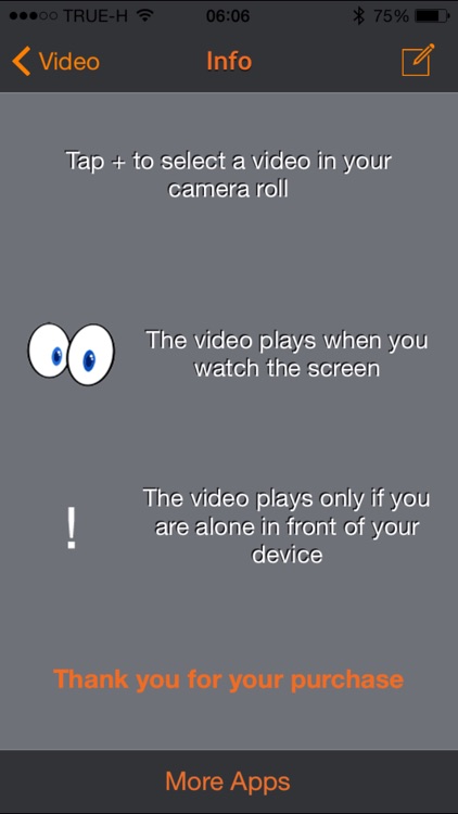Eye Video - Videos play only when you look at them screenshot-3