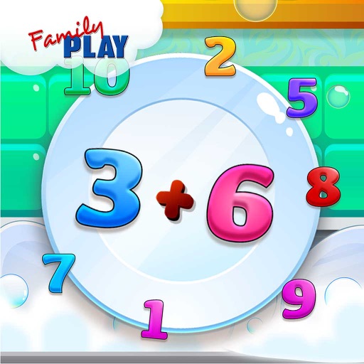 Math Plates Basic Math Challenge a Fun Learning Game for Kids Icon