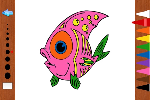 Kids Coloring Book - The Sea Animals Learning for Fun screenshot 4