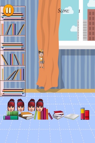 Jumping Teen Escape - Lazy Boy Avoiding Books (Free) screenshot 2