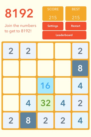 2048 number puzzle game free screenshot 2