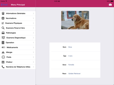 Dog Medical Agenda - HD screenshot 2