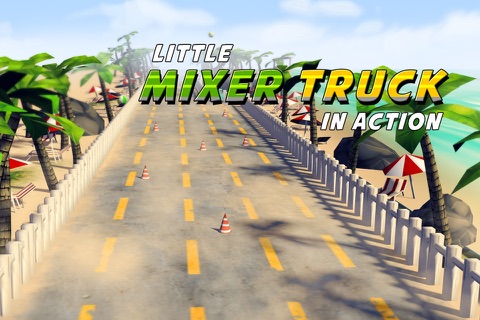 Little Mixer Truck in Action Kids: 3D Cartoonish Construction Driving Game for Kids screenshot 2