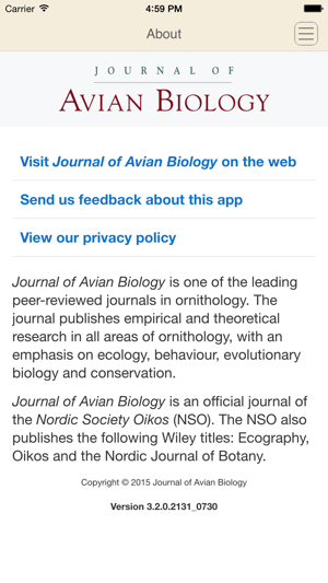 Journal of Avian Biology(圖3)-速報App