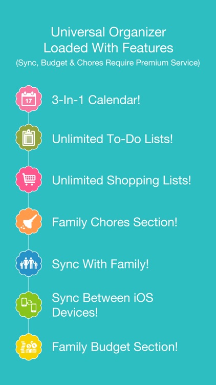 Organizer To-Do: Universal Grocery, To-Do & Calendar Manager