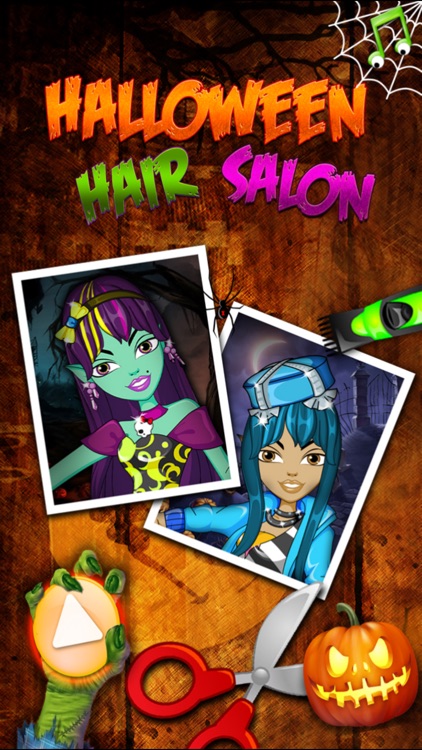 Kids New Halloween Hair Salon game for hair style makeover