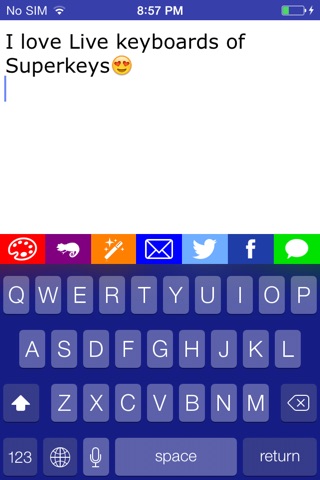 Superkeys: over 300 colored keyboards with effects screenshot 3