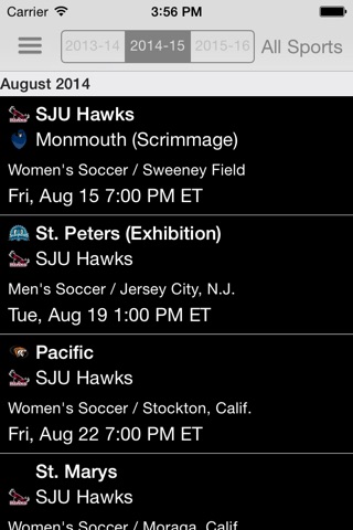 Saint Joseph's Hawks screenshot 2