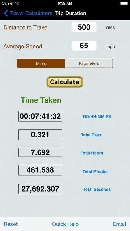 Automobile Trip Calculators & Converters