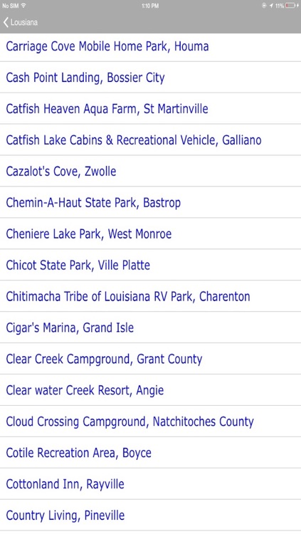 Louisiana-CampGrounds
