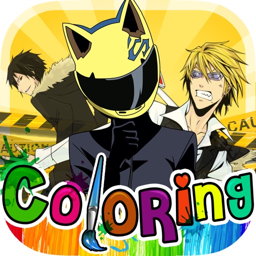 Coloring Anime & Manga Book : Painting Pictures on Durarara!! For Kids