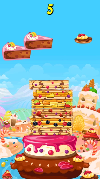 Pancake Stacking Game - Make a Tower of Food for Breakfast