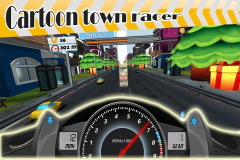 ` 3D Cartoon Town Racer Racing Simulator Free game screenshot 3