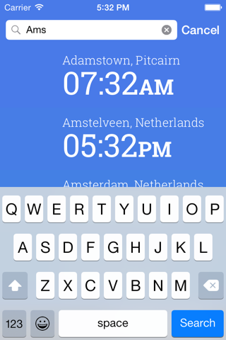 Friendly Clocks - Time Zones for Friends in Just 1 Swipe screenshot 3