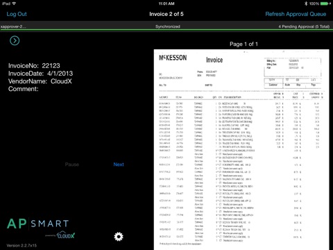 APSmartApproval for iPad screenshot 2