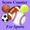 Score Counter for Sports helps you keep track of a sport’s game points