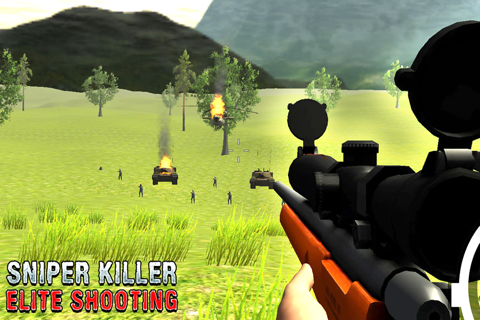 Sniper Killer Elite Shooting - Front Commando Combat Army screenshot 4