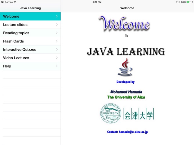 Learning App for Java