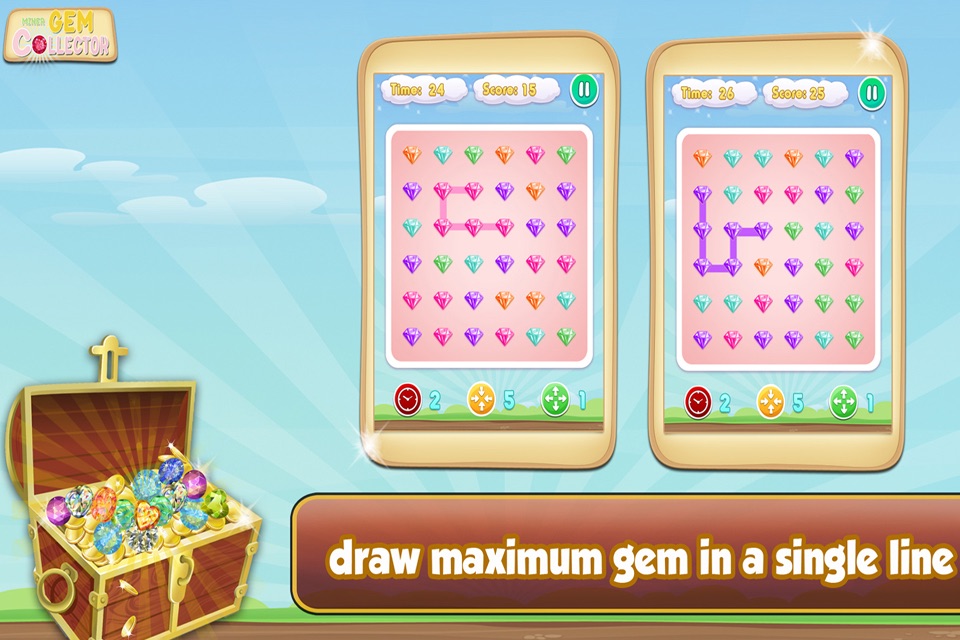 Miner Gem Collector 2015 - Jewel Crush Blitz Puzzle games screenshot 2