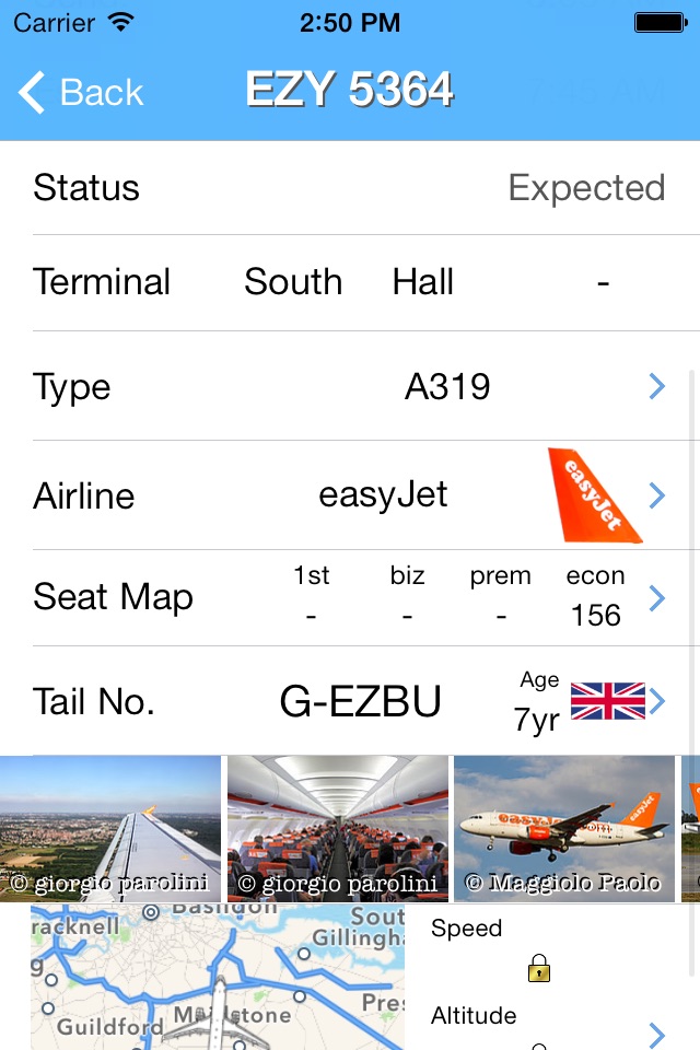 London Gatwick iPlane Flight Information screenshot 2