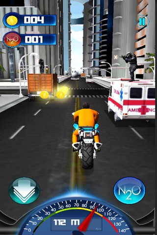 Police Chase Chapo Runner Prison Escape - Traffic Moto Bike Rider Race screenshot 3