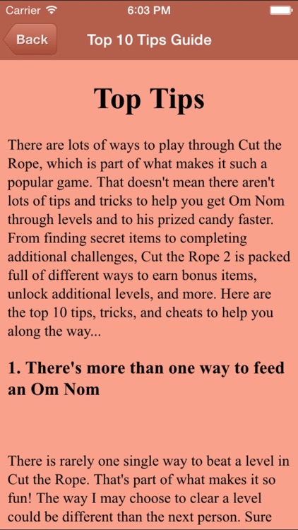 Cut the Rope 2: Top 10 tips, tricks, and cheats to help Om Nom beat levels  and find his candy faster!