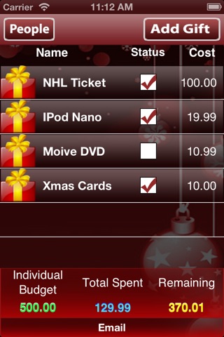 Christmas Budget Lite screenshot 3