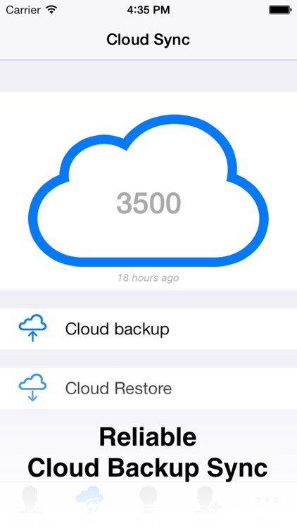 Cloude - The Most Reliable Contacts Cloud Backup, Sync and Restore screenshot-0