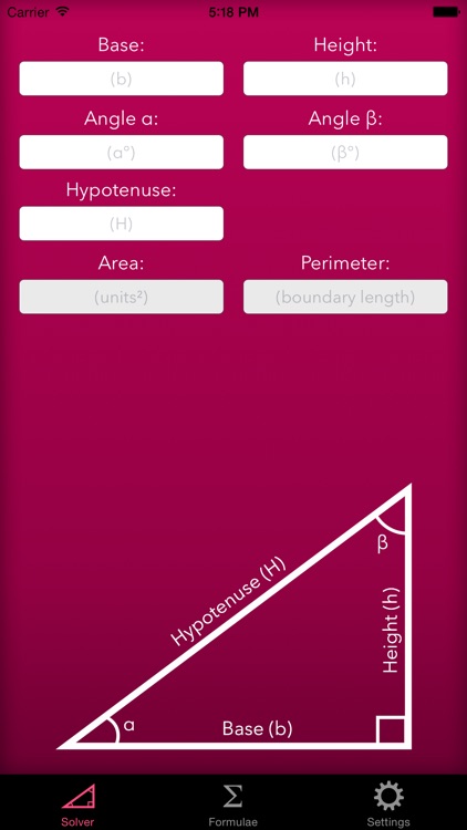 Trigonometry Help — Triangle Calculator + Formulae screenshot-0