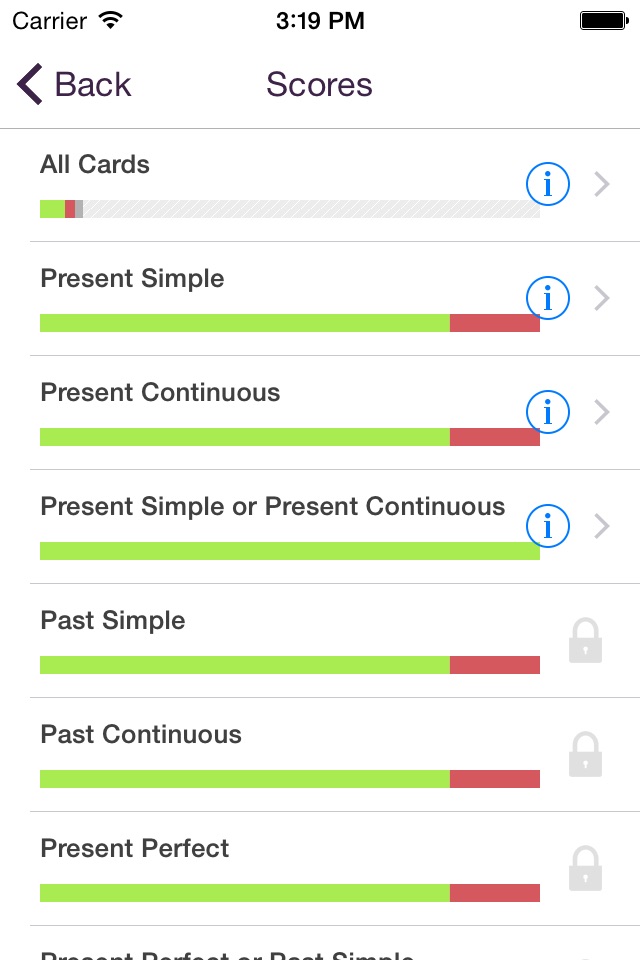 Learn English Tenses Easily with Lingo Learning Memo Cards screenshot 4