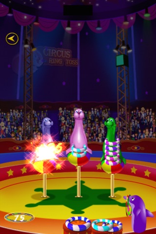 Amazing Rainbow Circus Ring Toss on Seals screenshot 3