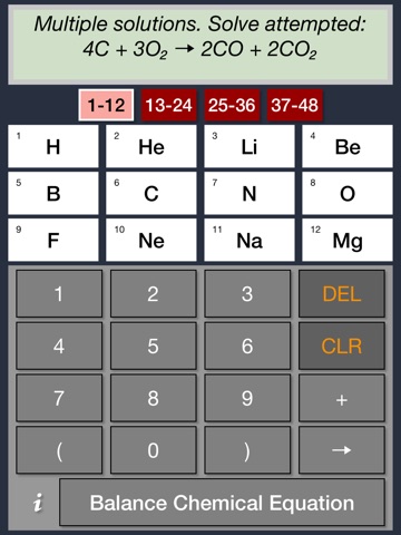 balance equation calculator