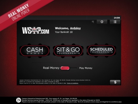 WSOP Real Money Poker Nevada- games and tournaments by World Series of Poker for iPad. screenshot 2