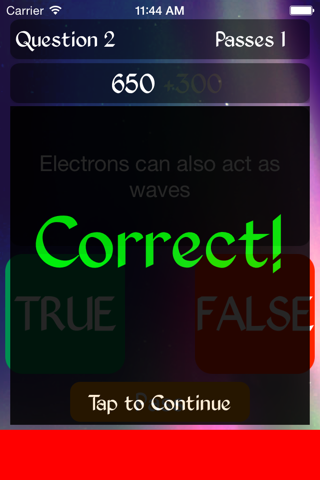 True or False Particle Physics - Test your knowledge of Particle Physics screenshot 4