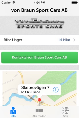 von Braun Sport Cars screenshot 2