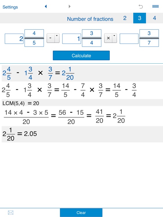 Fraction Calculator Xl By Intemodino Group S R O