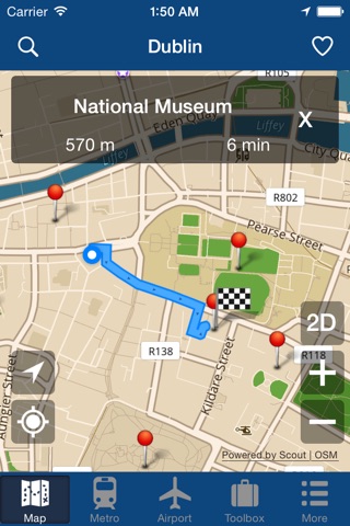 Dublin Offline Map - City Metro Airport screenshot 2