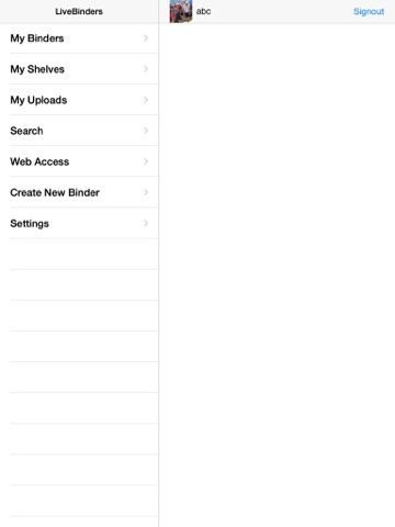 LiveBinders screenshot 3