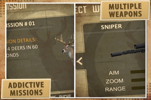 Free Deer Hunting 3D - Challenging Jungle Hunter Action Test Game screenshot 3