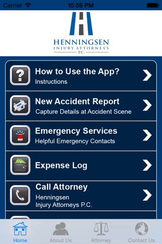 Henningsen Law Accident App screenshot 2