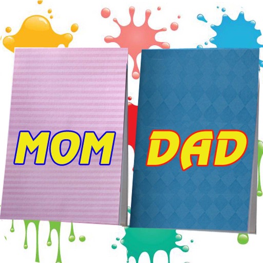 Kids Paint and Color Card - Number One Gift Idea for Mother's and Father's Day icon